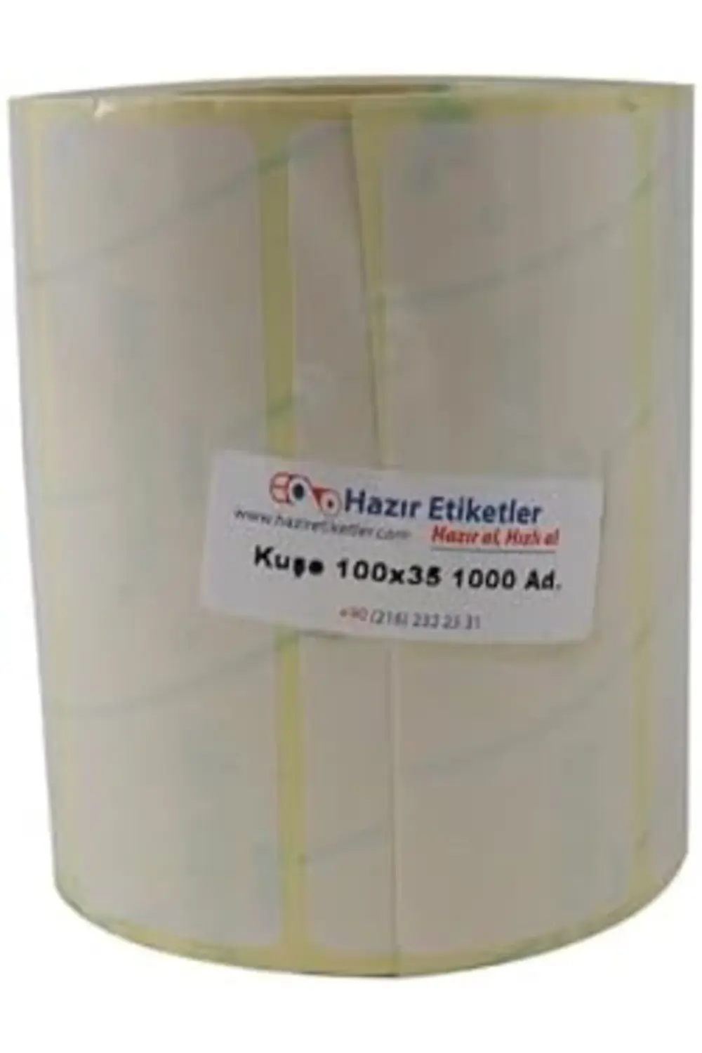 Kuşe Rulo Etiket 100mm x 35mm 1000 Adet 395519