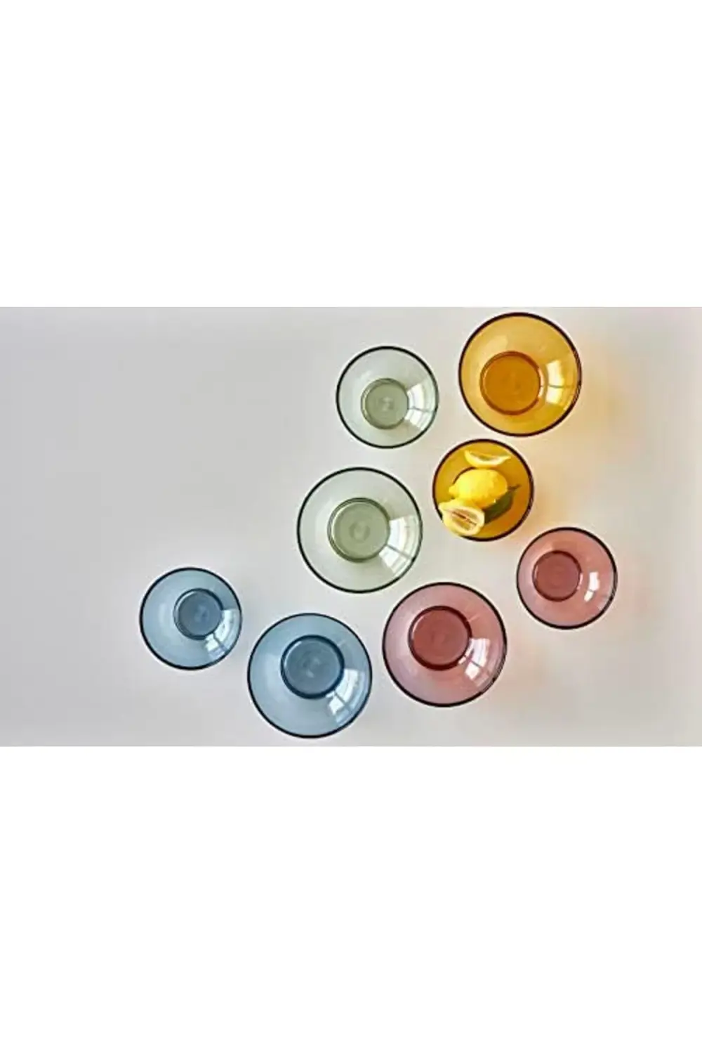 Kusintha Salata Kasesi, Büyük Cam Kase, Çap 24 cm, Mavi 395519