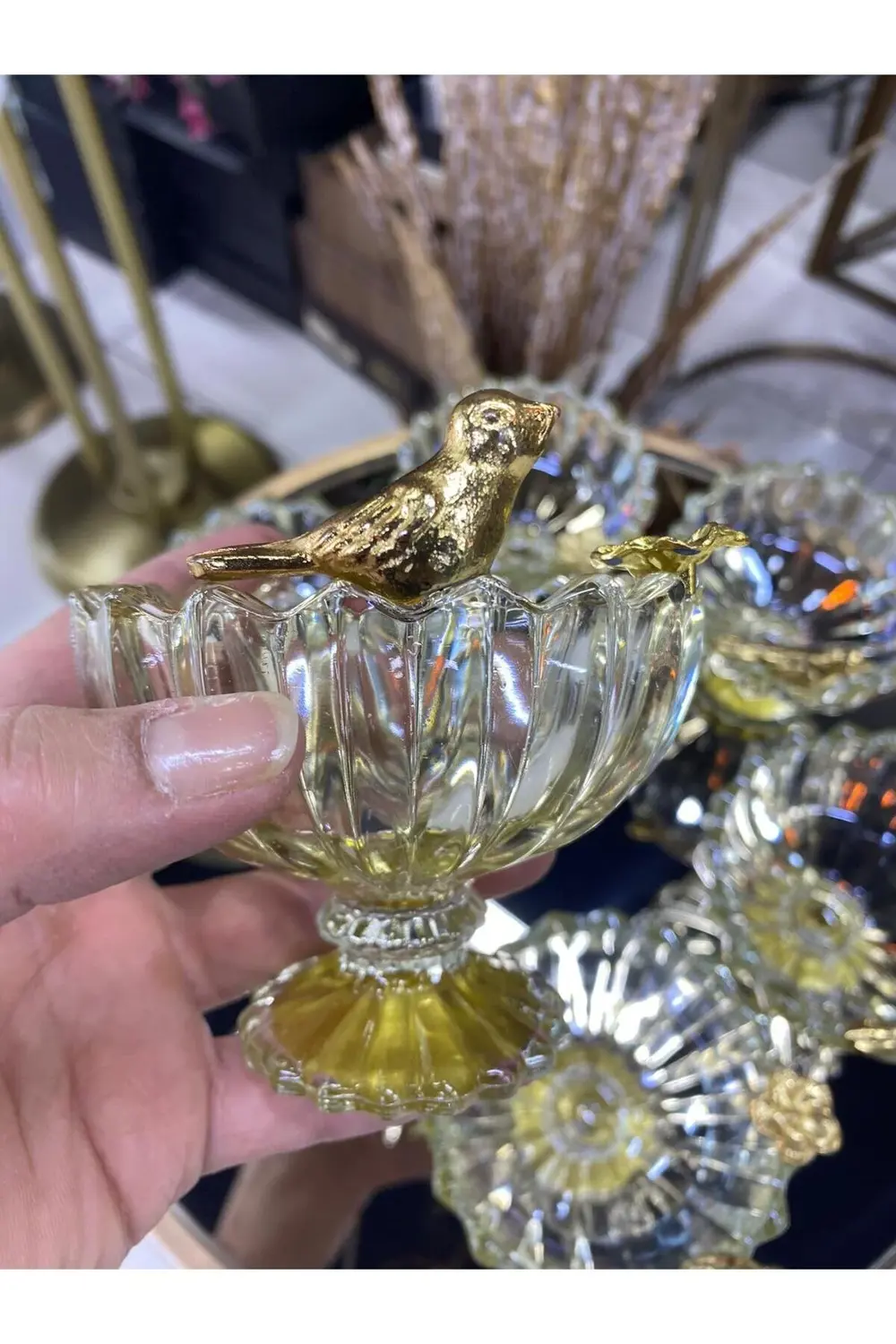 Kuşlu Çerezlik Gold 6 Lı Kase