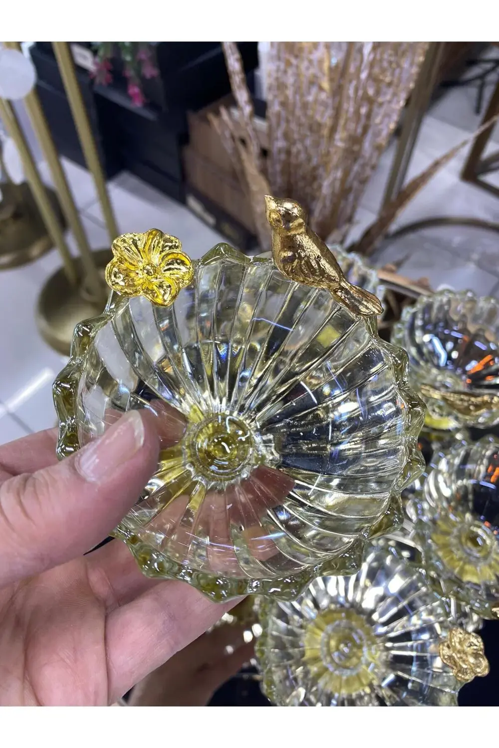 Kuşlu Çerezlik Gold 6 Lı Kase