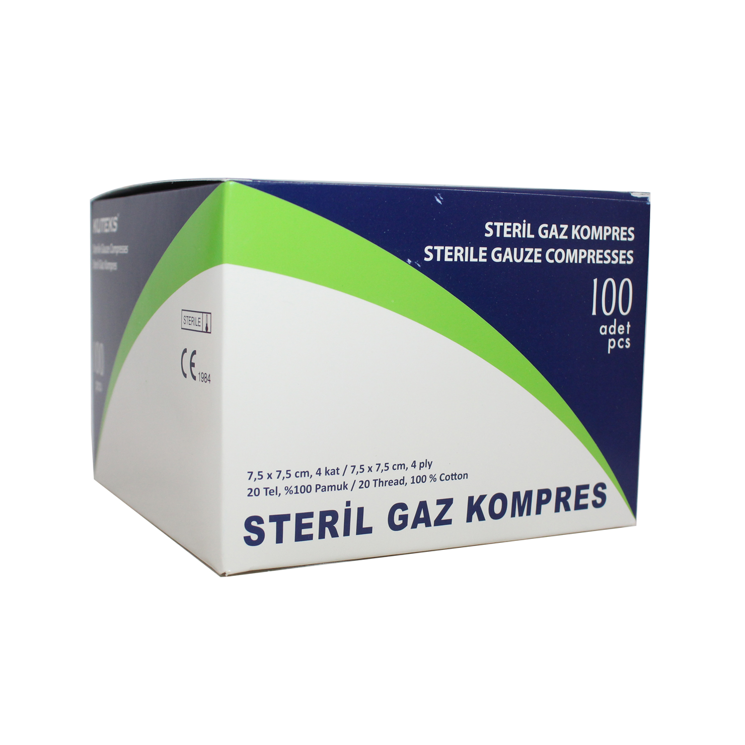 Kuteks Gaz Kompres 7.5*7.5 100'Lü Eko.Amb.