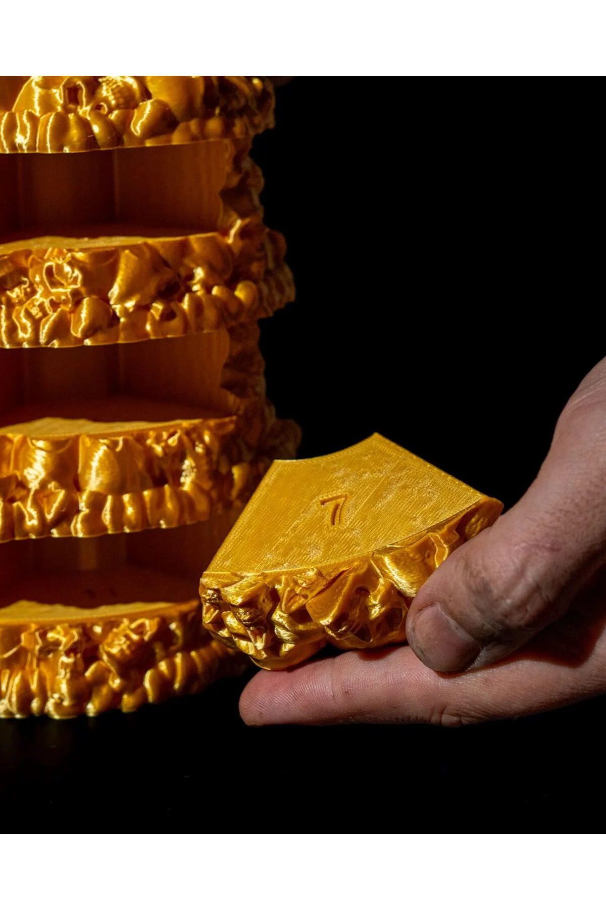 Kutsal Hazine Avcıları Indiana Jones Kuru Kafalı Gold Organizer - Düzenleyici 22CM Büyük Boy