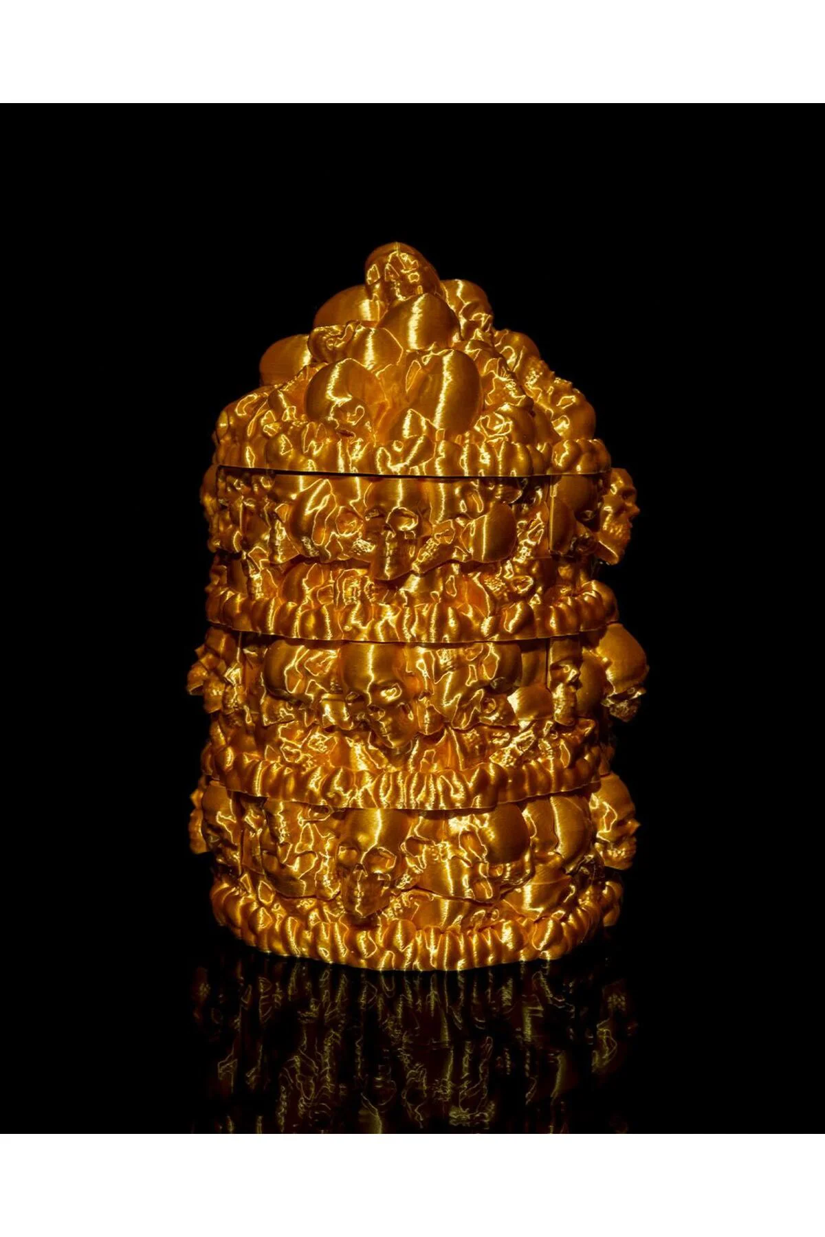 Kutsal Hazine Avcıları Indiana Jones Kuru Kafalı Gold Organizer - Düzenleyici 22CM Büyük Boy
