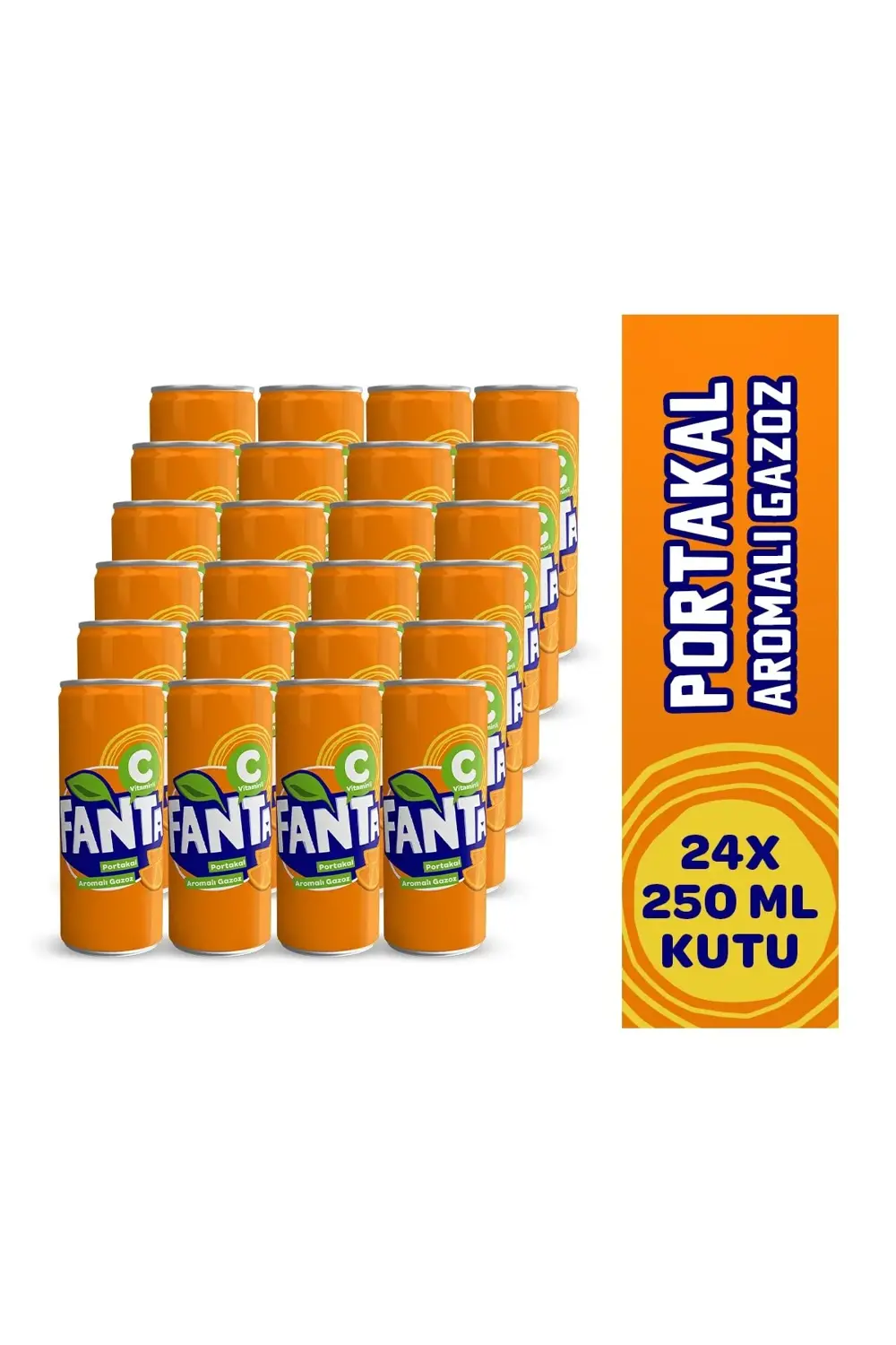 Kutu Fanta 250 ml 24 Adet