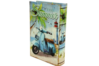 Kutu Kitap Aynalı Scooter Dekoratif Hediyelik
