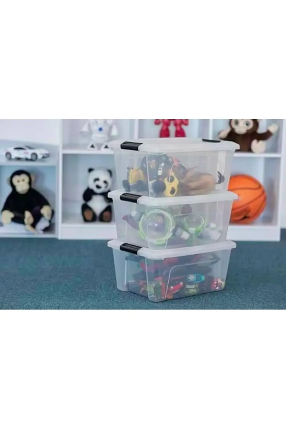 Kutu, Plastik Saklama Düzenleyici, 6'lı Paket, 6 X 15 L, Sabit, K