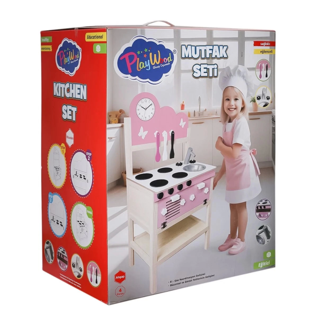 Kutuda Ahşap Mutfak Seti Kutuda Ahşap Mutfak Seti