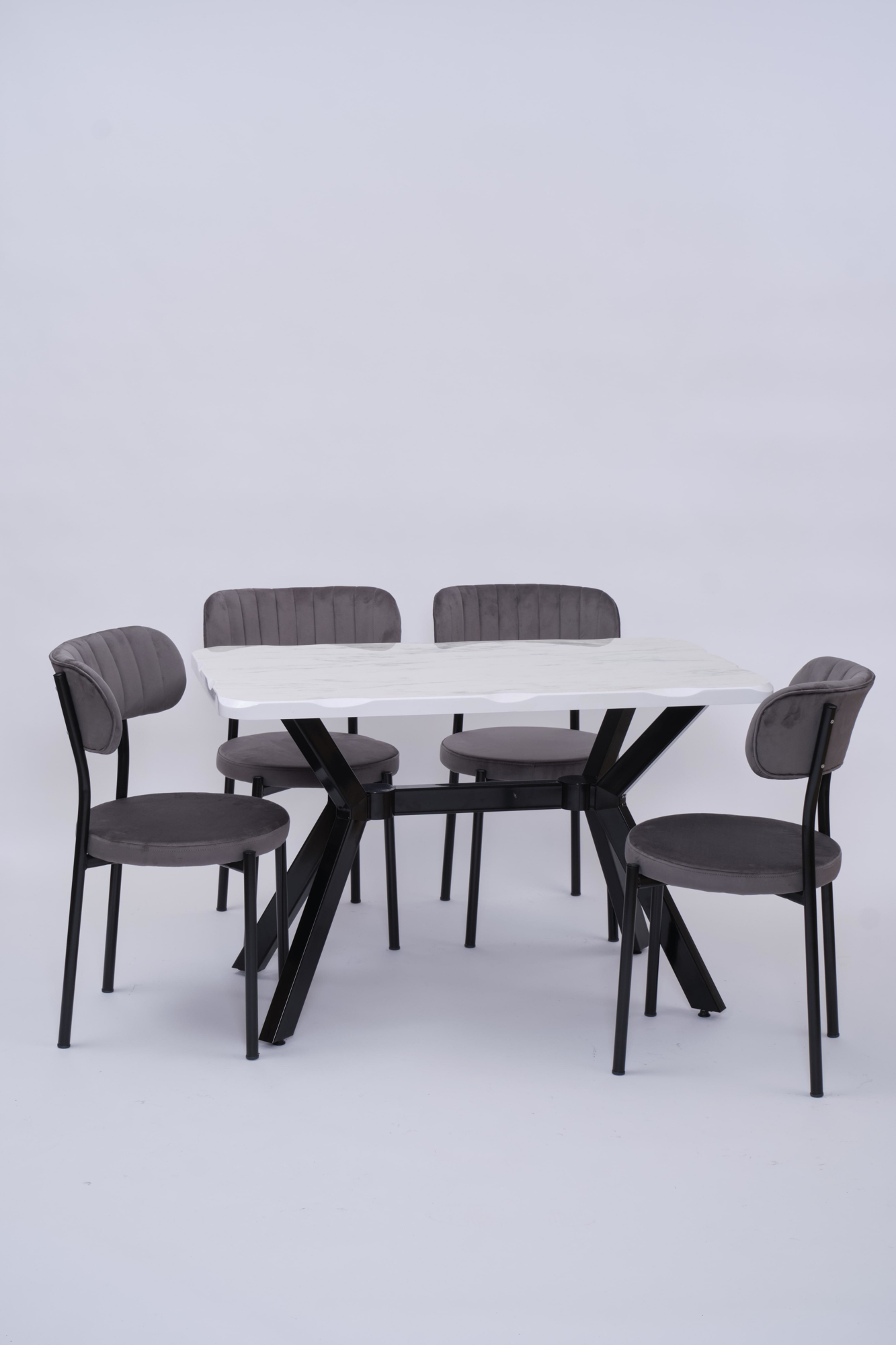 Erezogullari Mobilya Kütük Beta Mdf Lak Mutfak Masa Sandalye Takimi 70X120