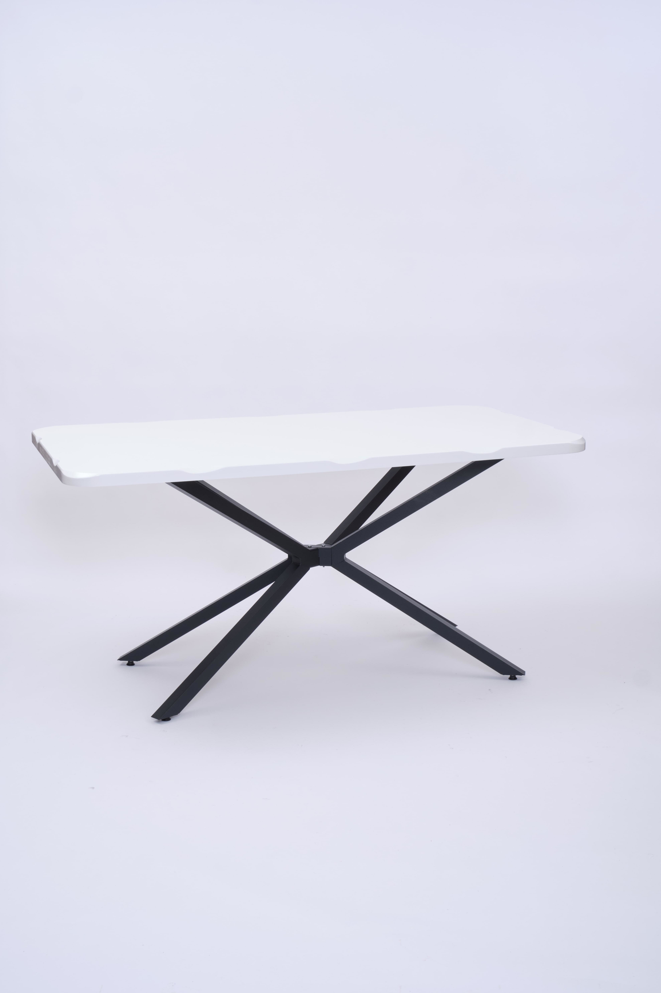 Kütük MDF Boyalı Lak Panel Mutfak Yemek Masası 90x160