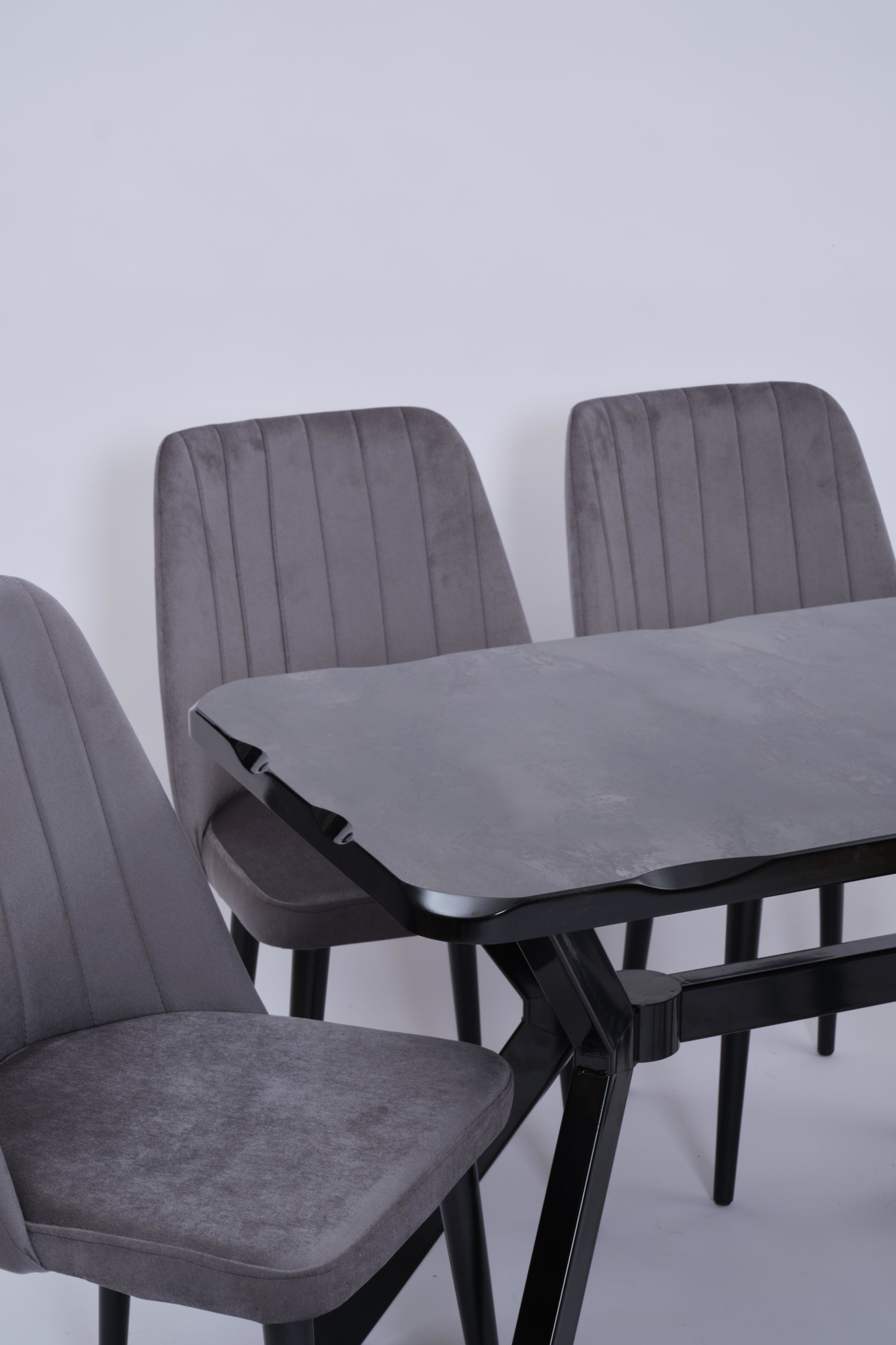 Erezogullari Mobilya Kütük Milano Mdf Lak Mutfak Masa Sandalye Takimi 70X120