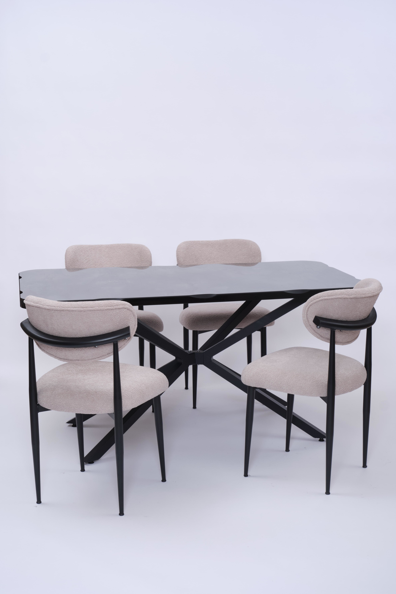 Erezogullari Mobilya Kütük Polo Mdf Mutfak Masa Sandalye Takimi 90X160