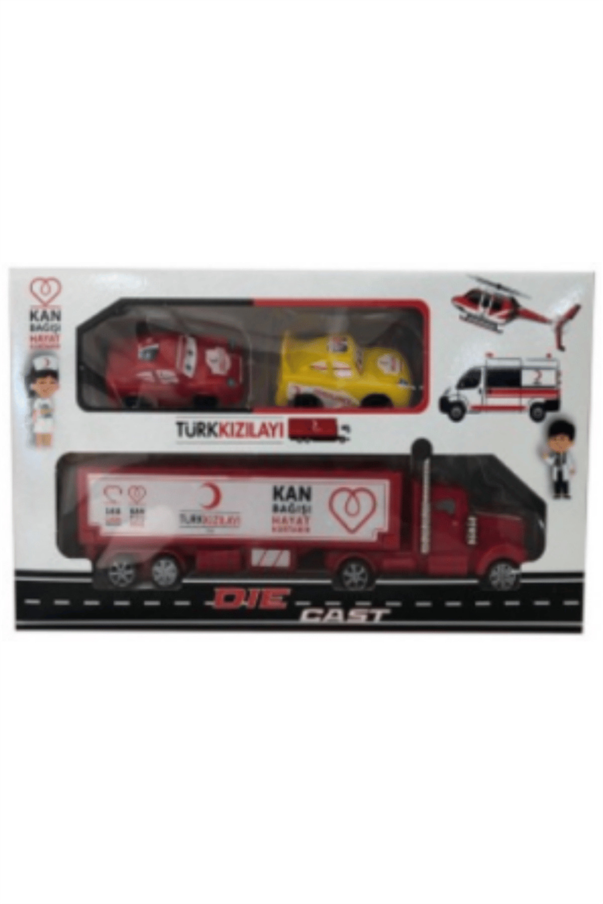 Oyuncak Store Kutulu 2 Arabali Kizilay Kan Bağiş Tir