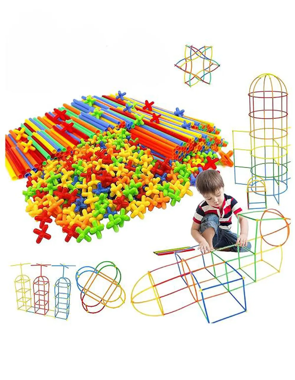 Kutulu Bambu Çubuklar (16 cm) 300 Parça (180 Parça Çubuk 120 Parç