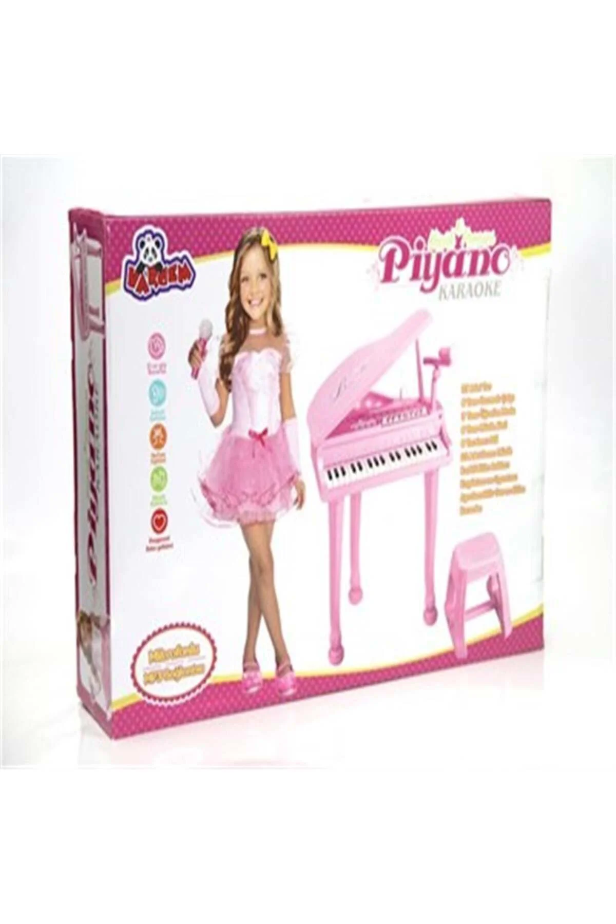 Kutulu Pilli Büyük Pembe Piyano