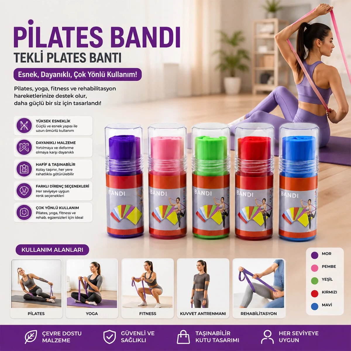 Kutulu Tekli Plates Bantı