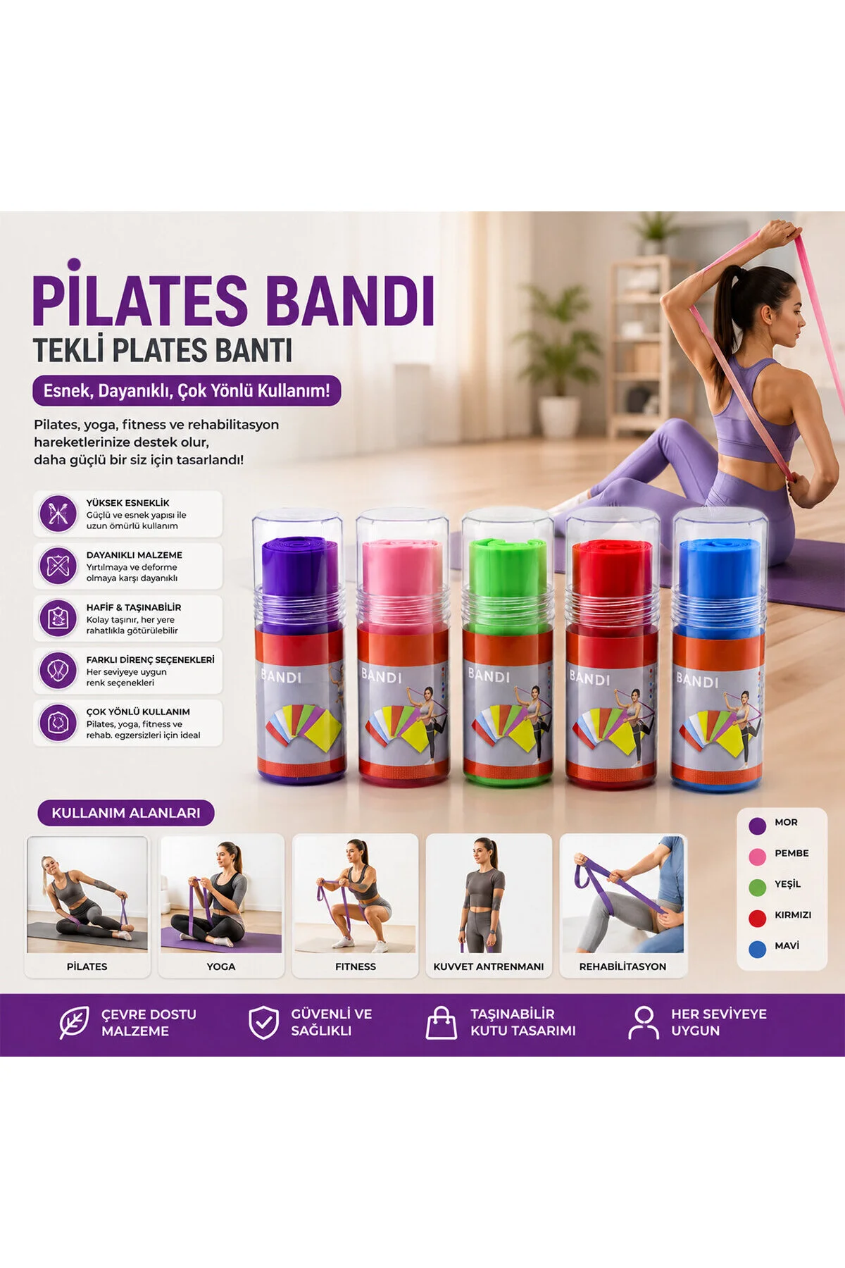 Kutulu Tekli Plates Bantı - Görsel 2