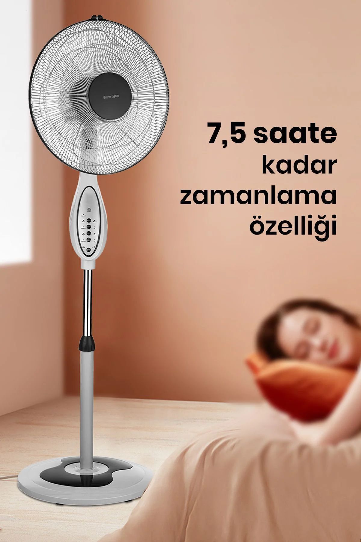 Kutup 16 inch Bakır Motorlu Yatay Salınımlı Hız Ve Zaman Ayarlı U