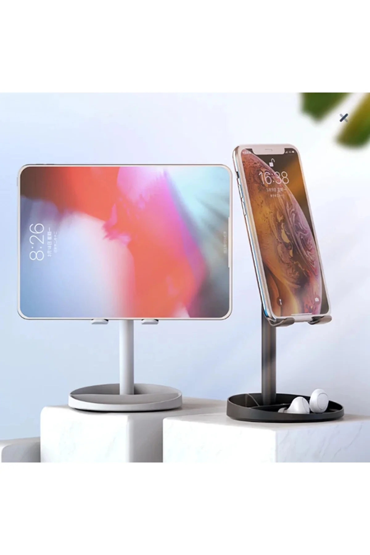 Kuulaa Aynalı Cep Telefonu Ve Tablet Masaüstü Standı Tutucu-1852 Kuulaa Aynalı Cep Telefonu Ve Tablet Masaüstü Standı Tutucu-1852