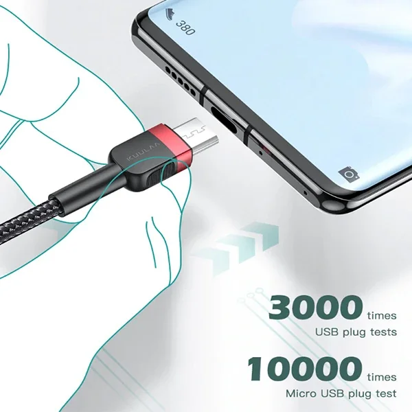 KUULAA Mikro Usb 3A Hızlı Şarj 0.50CM kısa Android Usb Şarj Kablosu-1852 KUULAA Mikro Usb 3A Hızlı Şarj 0.50CM kısa Android Usb Şarj Kablosu-1852