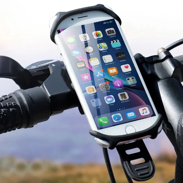 KUULAA Universal Silikon Bisiklet Motosiklet Telefon Tutucu-1852