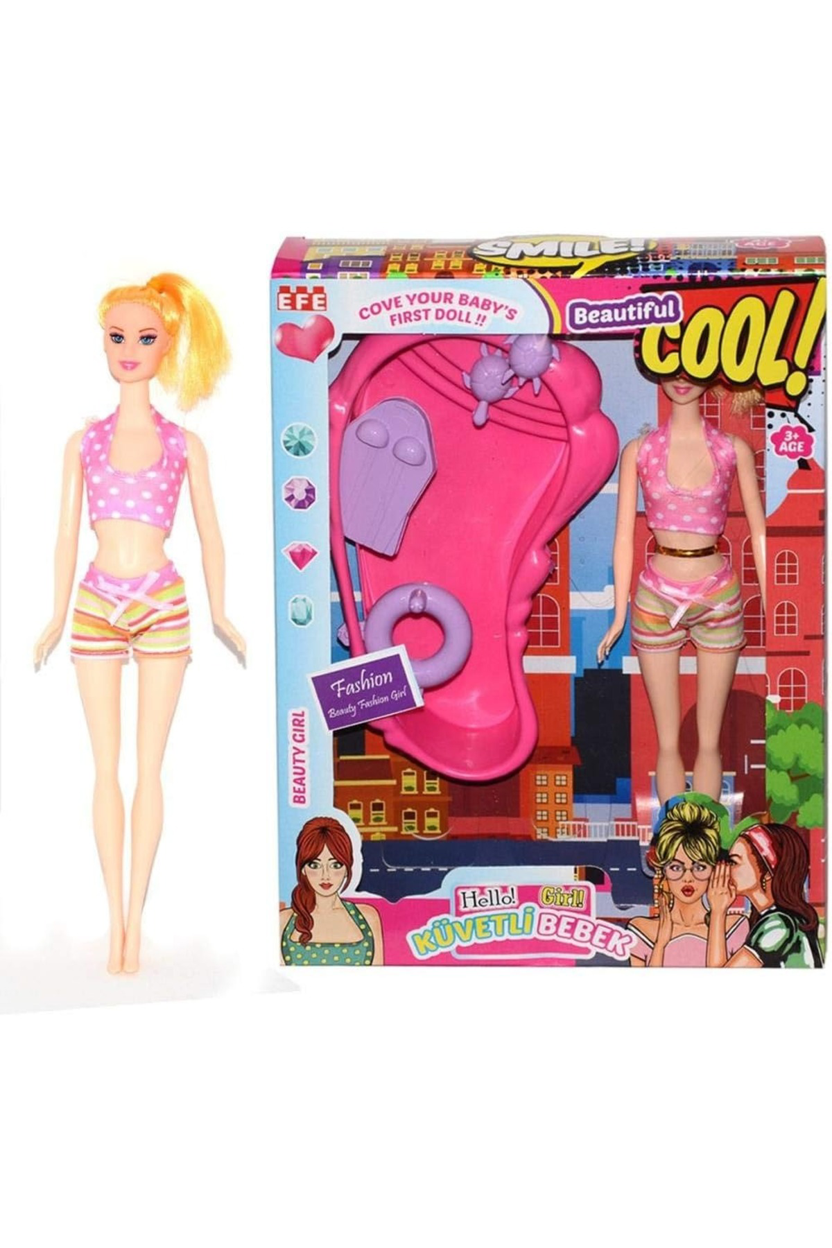 Oyuncak Store Küvetli Yazlık Oyuncak Bebek