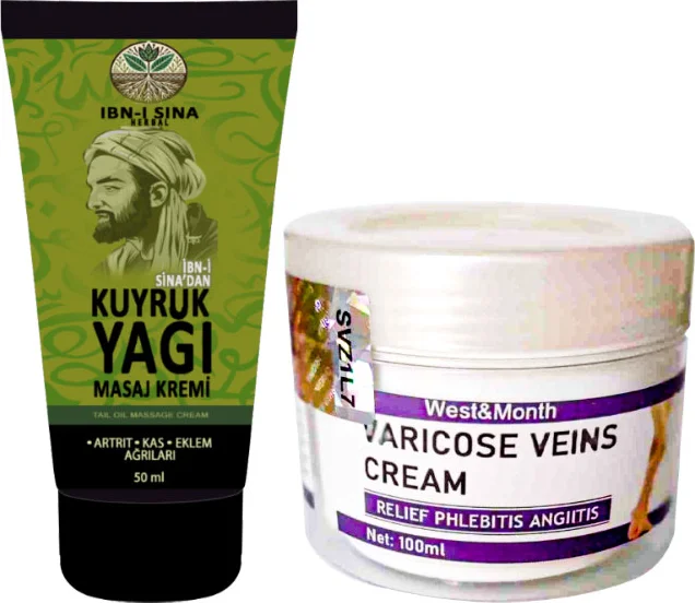 Kuyruk Yağı Dindirici Krem 4'lü Set + Varis Kremi - Kas ve Eklem Ağrıları İçin Etkili Çözüm