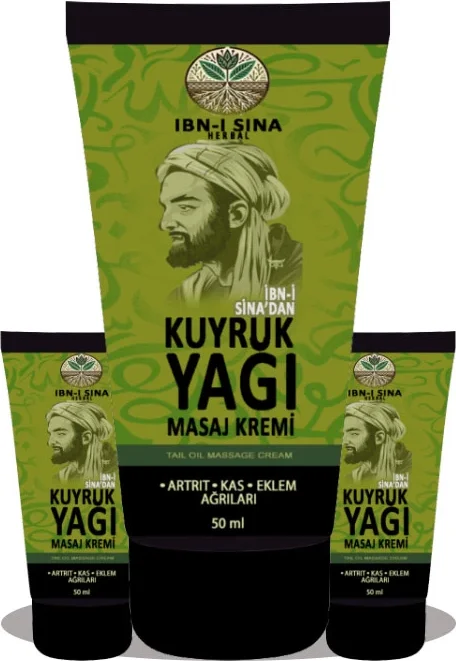 Kuyruk Yağı Kremi 3'lü Set – Bitkisel Formül ile Cilt Bakımı, 3x50ml