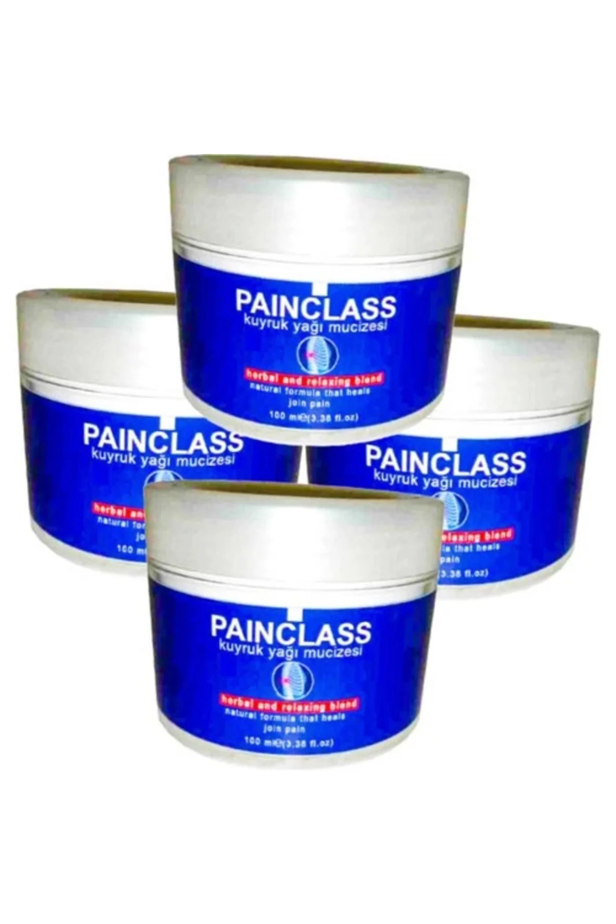 Kuyruk Yağı Kremi Painclass - 4 Adet x 150 ml | Eklemler İçin Etkili Bitkisel Krem