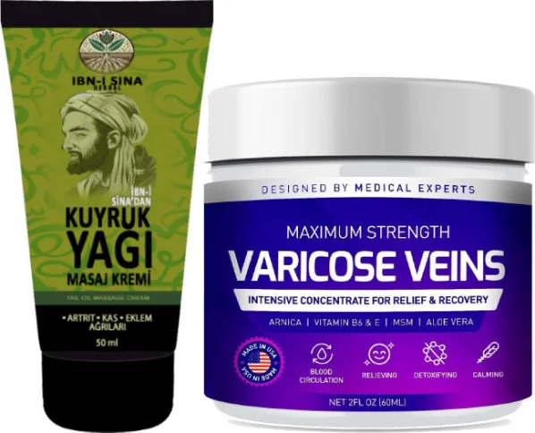 Kuyruk Yağı Kremi ve Varis Kremi Seti – Kas, Bel, Eklem ve Varis Çözümü