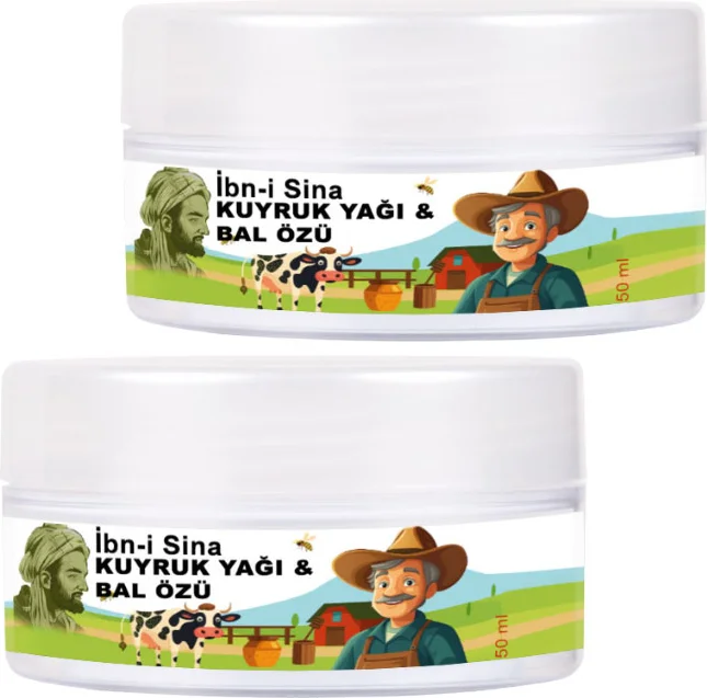 Kuyruk Yağı ve Bal Özlü Yüz Bakım Kremi – 2'li 50 ml Kavanoz Seti