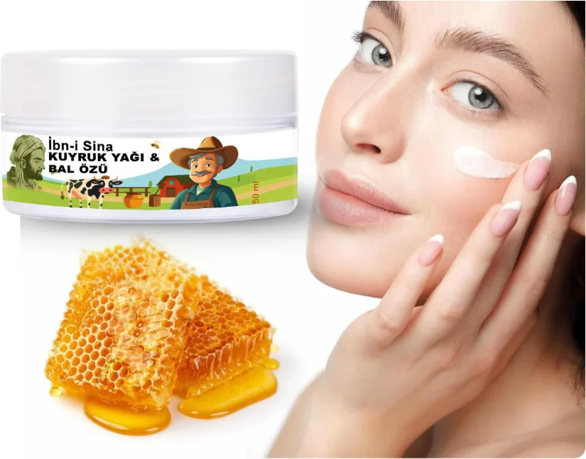Kuyruk Yağı ve Bal Özlü Yüz Bakım Kremi – 50 ml Kavanoz | Cilt Nemlendirici & Besleyici
