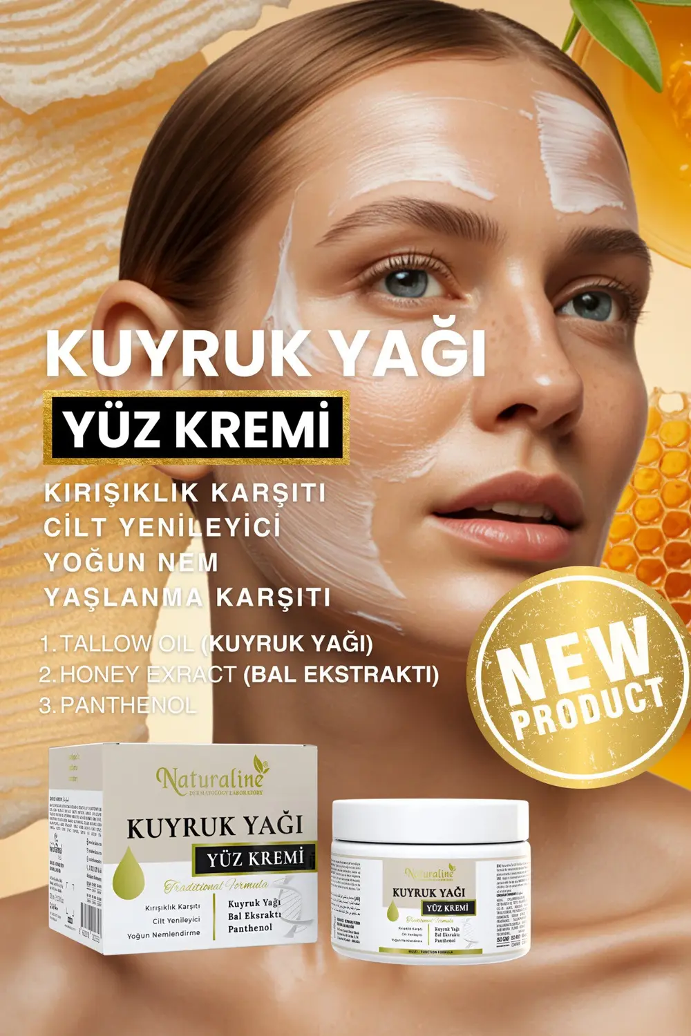 Kuyruk Yağı Yüz Kremi 100ml