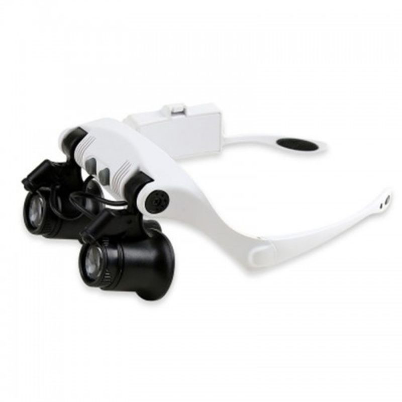 Kuyumcu Saat Onarım Için 10X-15X-20X25X Mercekli Gözlük Büyüteç 9