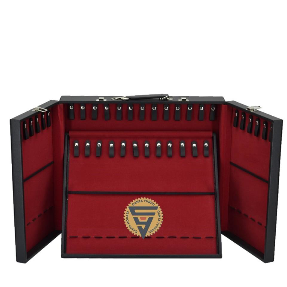 Çanta Yurdu Kuyumcu Tespih Taki Taşima Ve Saklama Çantasi 37'Li Siyah Çanta Yurdu Kuyumcu Tespih Taki Taşima Ve Saklama Çantasi 37'Li Siyah