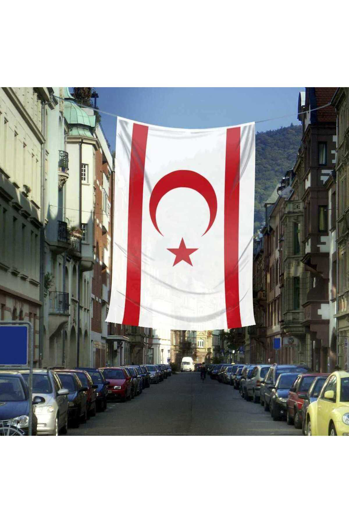 Kuzey Kıbrıs Türk Cumhuriyeti Bayrağı - 400x600 cm