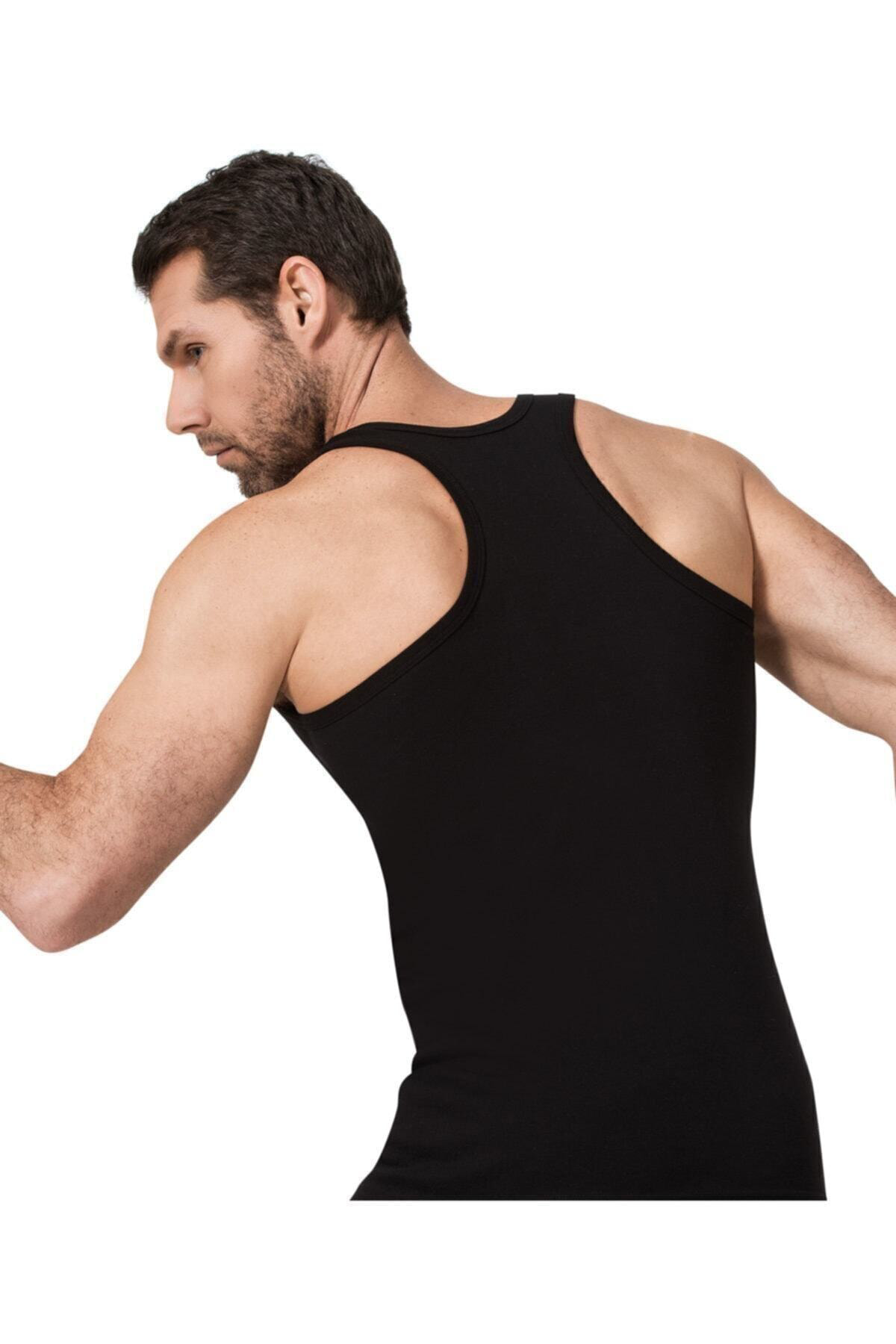 Kuzey Underwear Namaldi 133 Ribana Rambo Atlet Siyah 3'lü