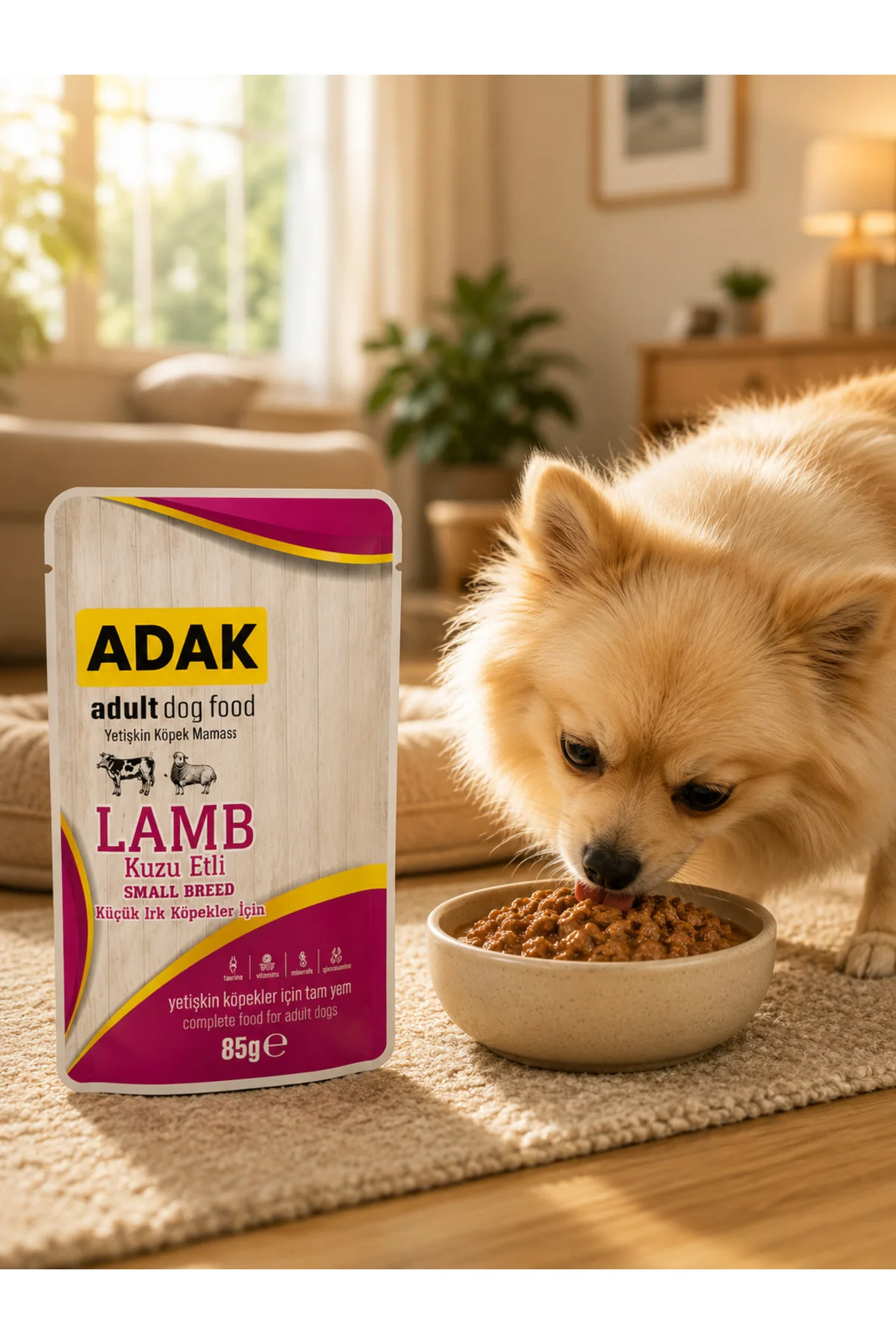Kuzu Etli Küçük Irk Yetişkin Köpek Yaş Maması Pouch 85 gr x 24 Ad Kuzu Etli Küçük Irk Yetişkin Köpek Yaş Maması Pouch 85 gr x 24 Ad