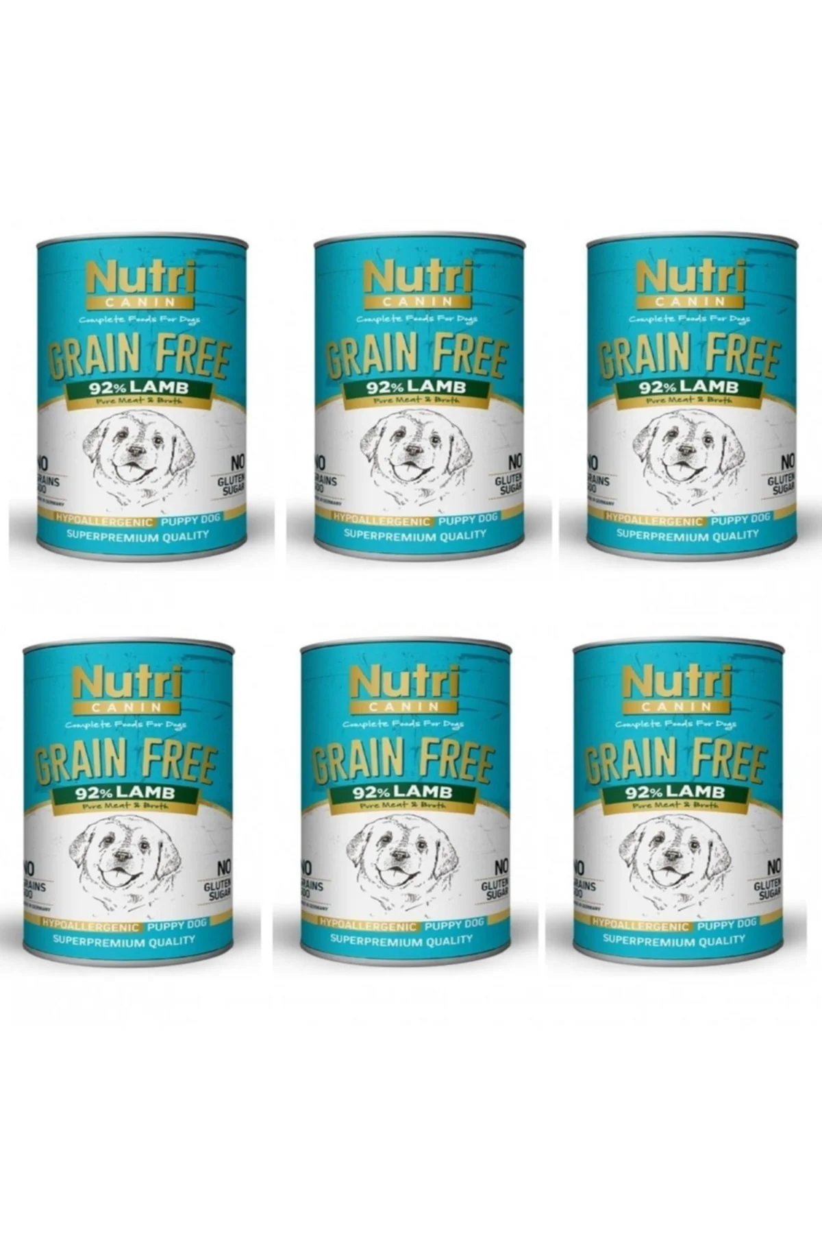 Kuzulu Yavru Köpek Konservesi 400 gr (6 Adet)