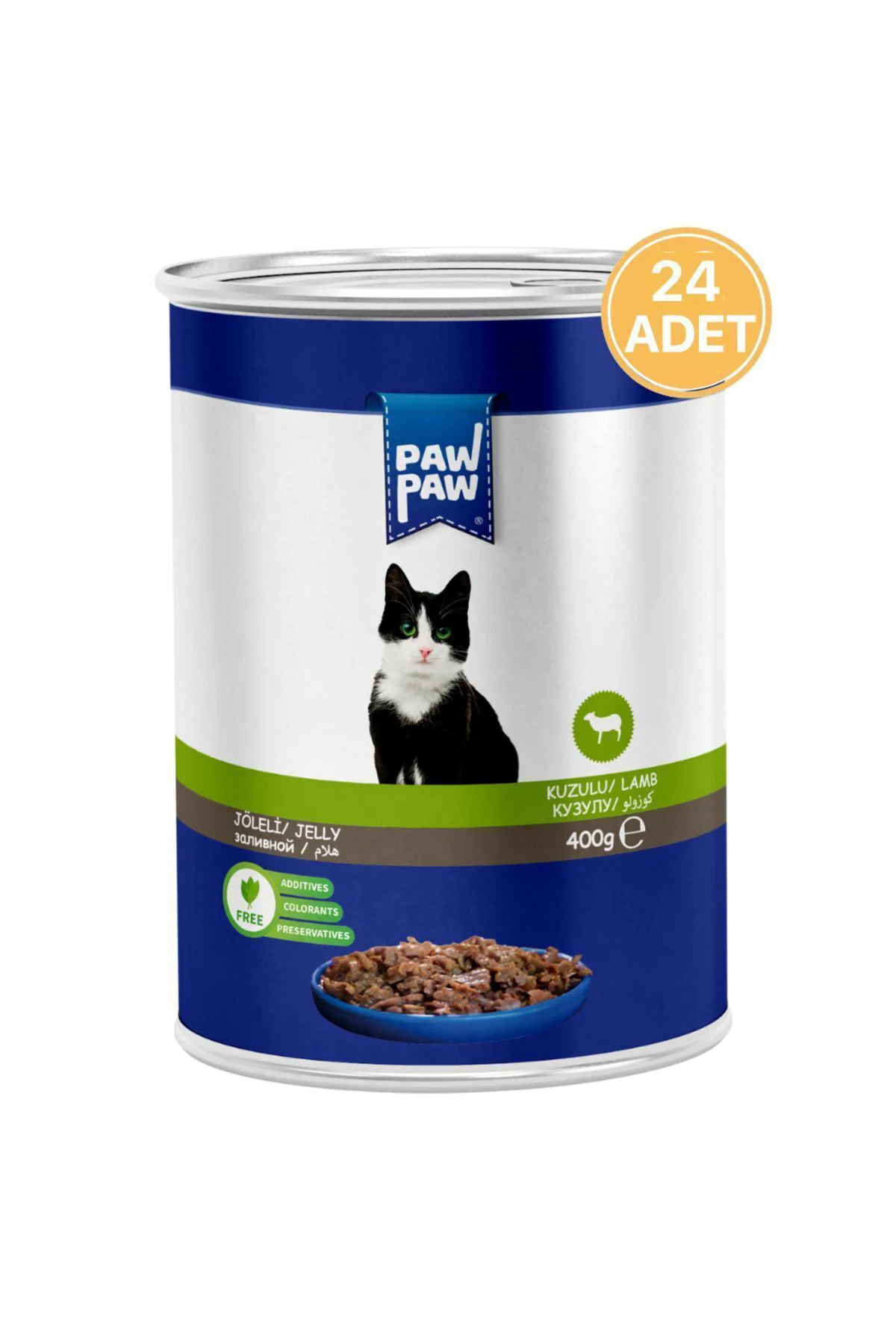 Kuzulu Yetişkin Kedi Konservesi 400 gr (24 ADET)