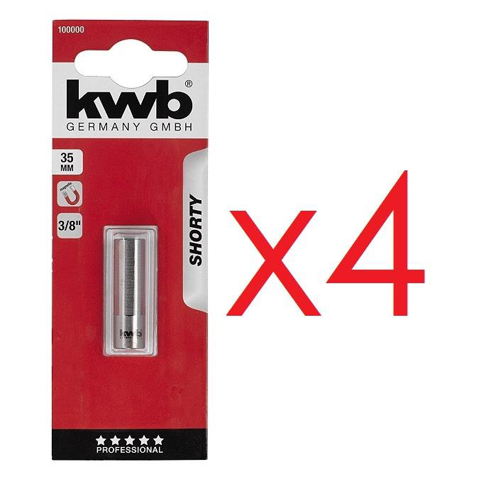 Kwb 100000 Manyetik Bits Tutucu 35 mm 4 Adet 3/8