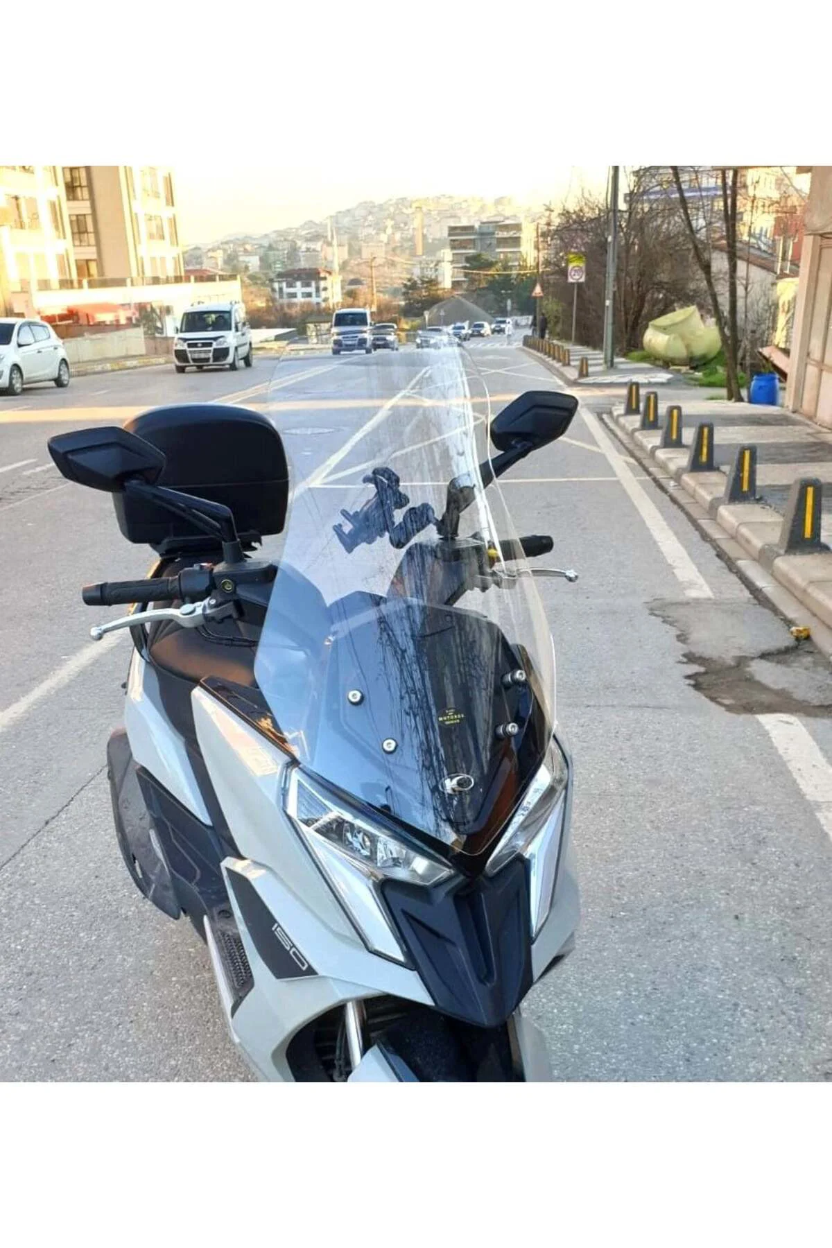 Kymco Dink R 150 Ön Cam 2023-2026 Model 68cm Şeffaf Renkli 4mm