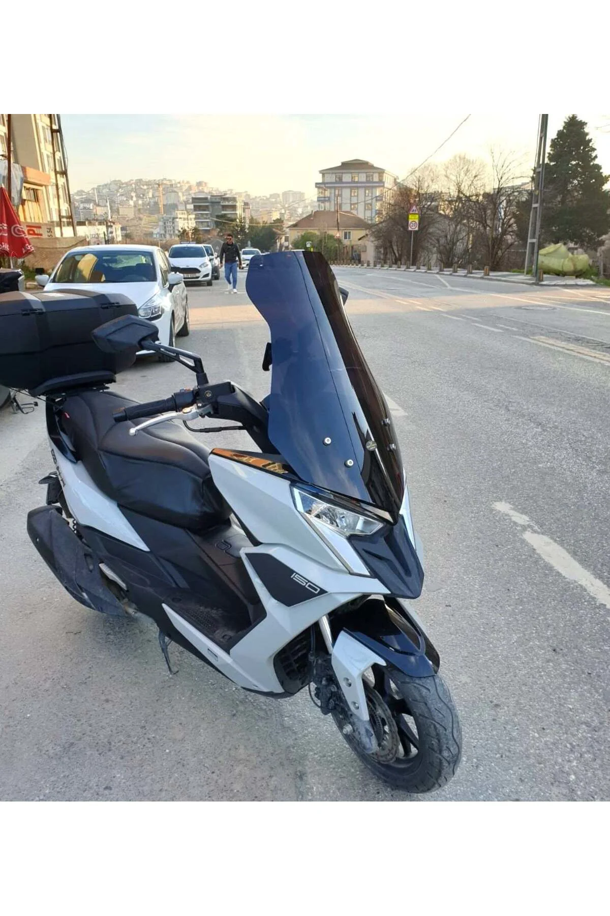 Kymco Dink R 150 Ön Cam 2023-2026 Model 77cm Siyah Renkli 4mm