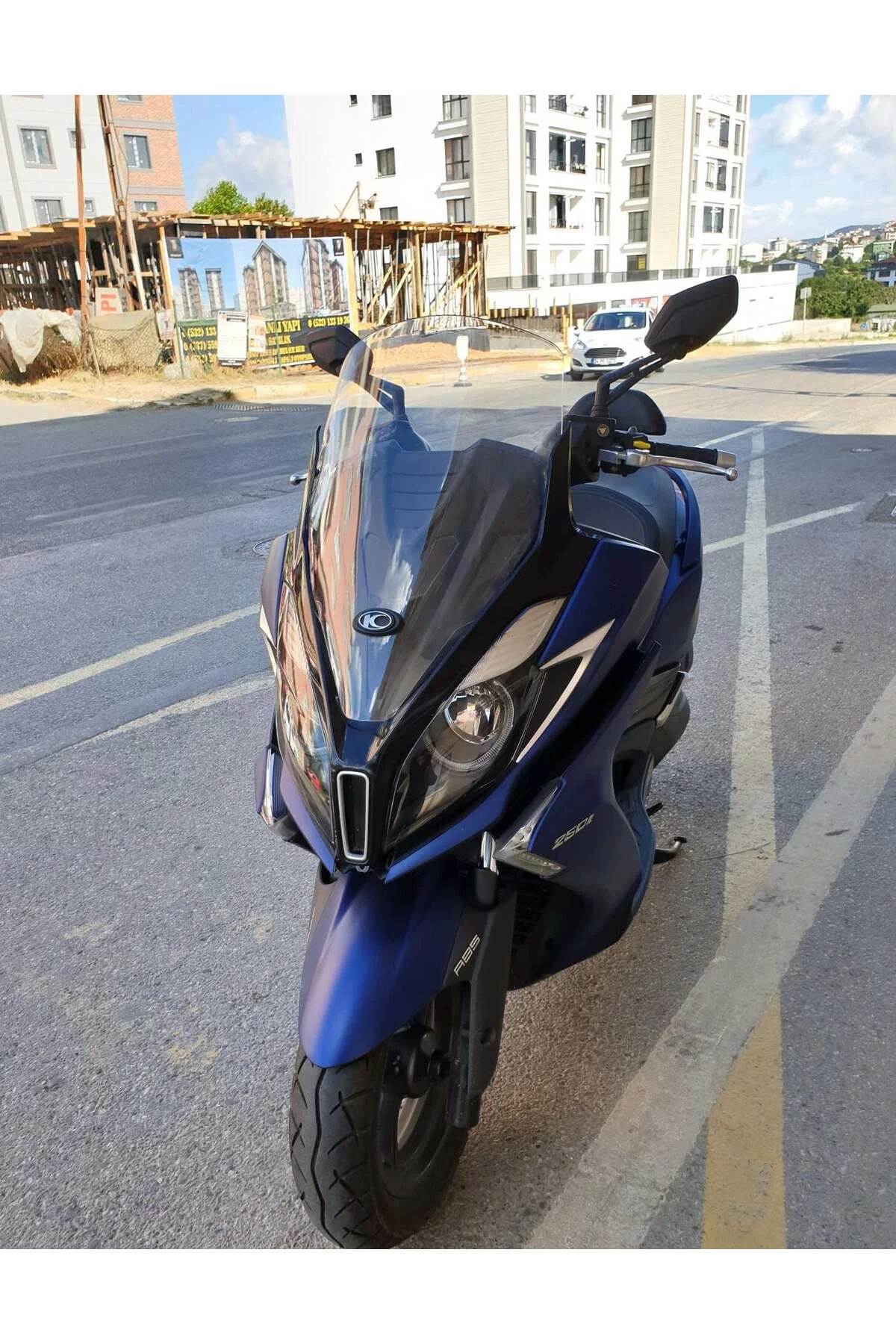 Kymco Downtown 250i Ön Cam 2016-2026-2026 Model 61cm Şeffaf Renkl