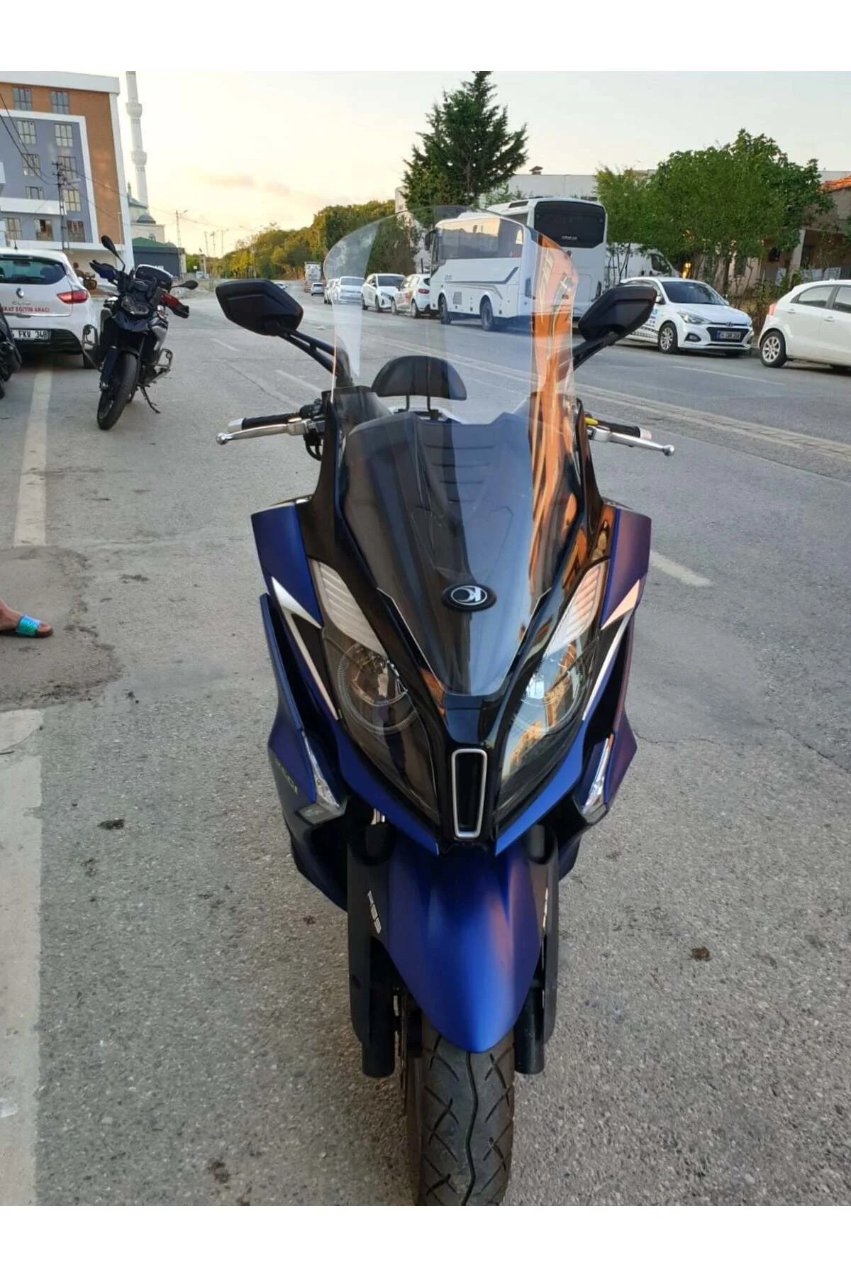 Kymco Downtown 250i Ön Cam 2016-2026-2026 Model 78cm Şeffaf Renkl