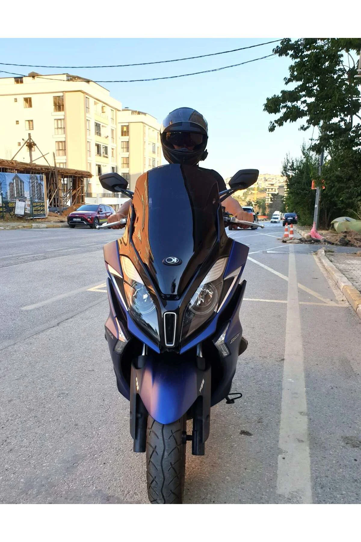 Kymco Downtown 250i Ön Cam 2016-2026-2026 Model 61cm Siyah Renkli