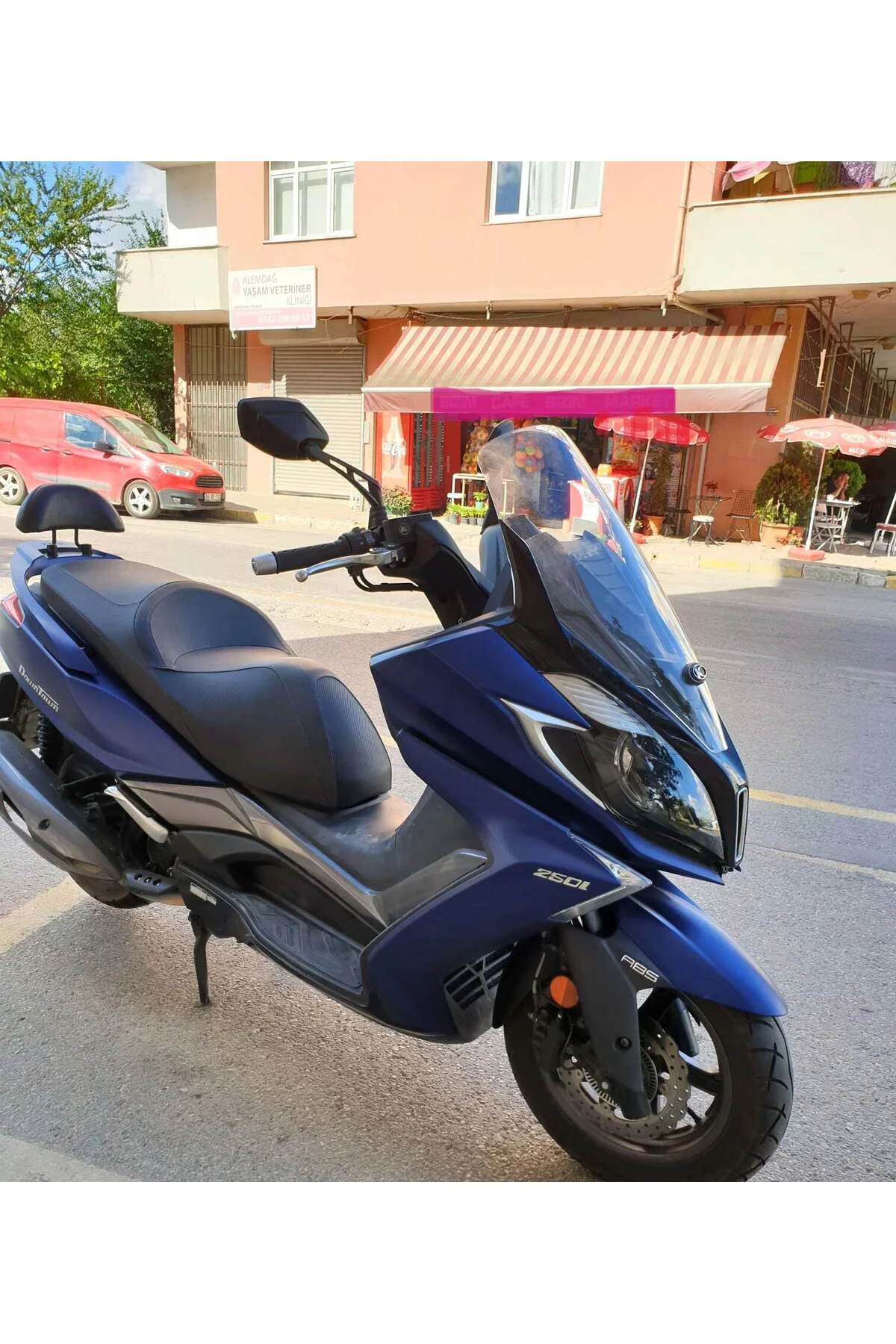 Kymco Downtown 250i Ön Cam 2016-2026-2026 Model 61cm Şeffaf Renkl