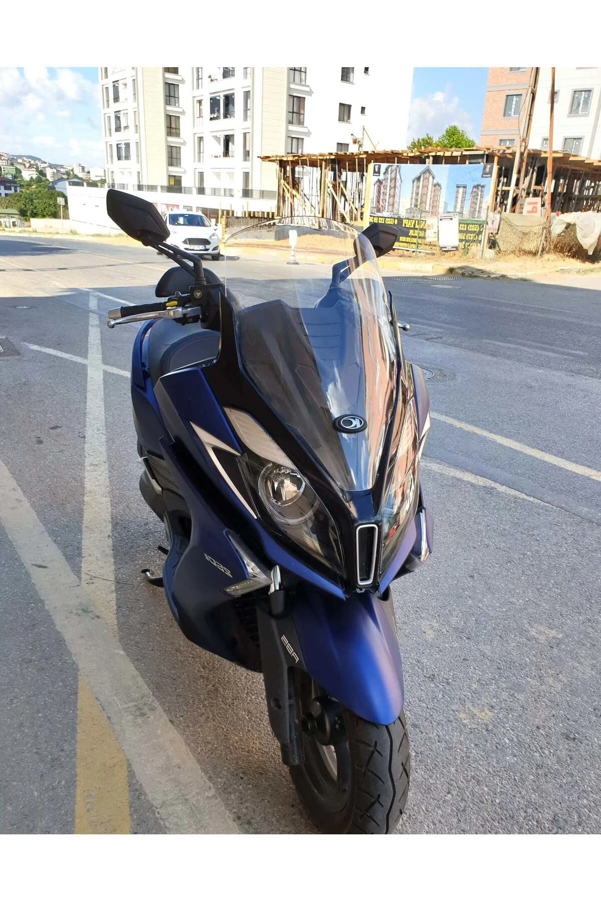 Kymco Downtown 250i Ön Cam 2016-2026-2026 Model 61cm Şeffaf Renkl