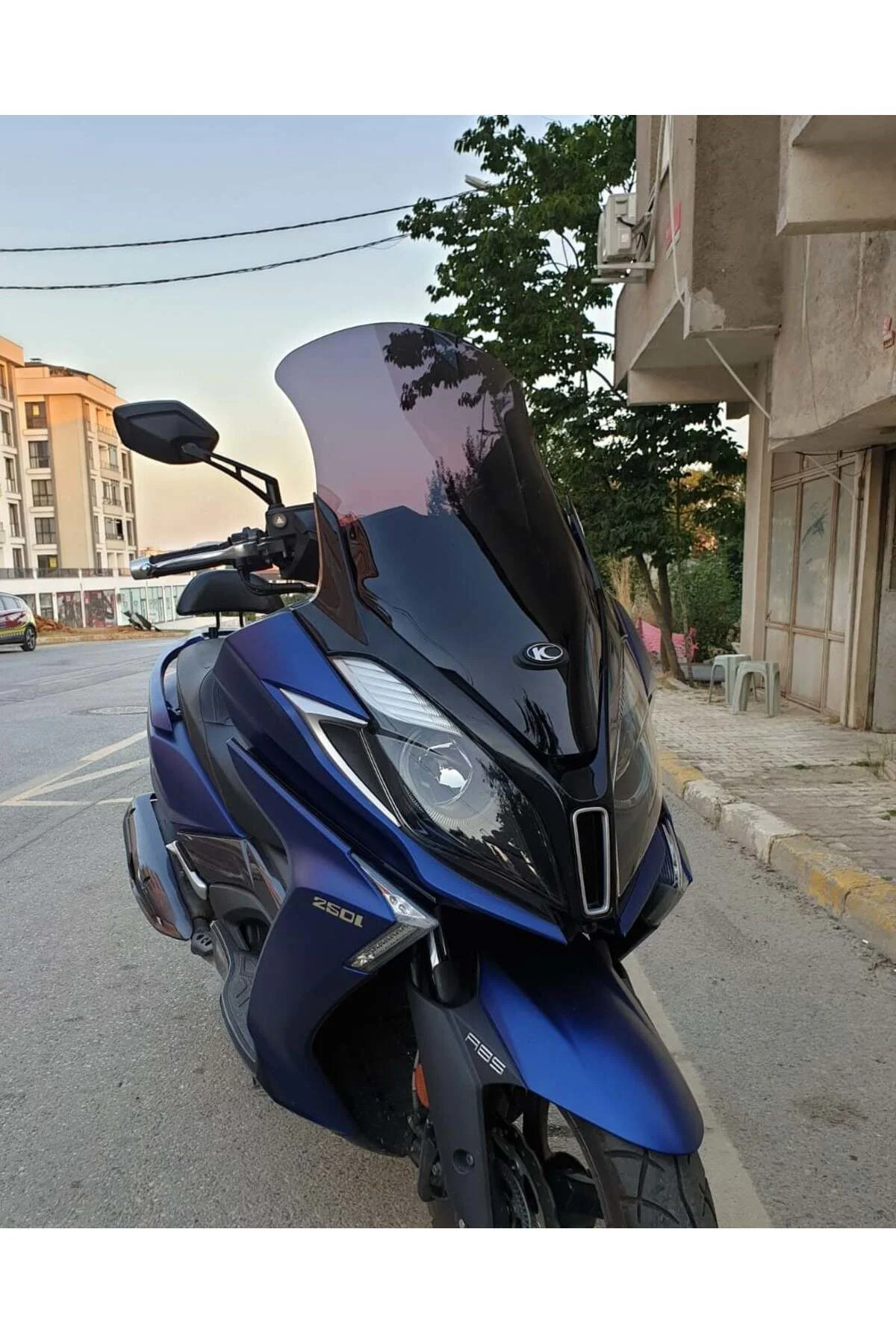 Kymco Downtown 250i Ön Cam 2016-2026-2026 Model 78cm Siyah Renkli