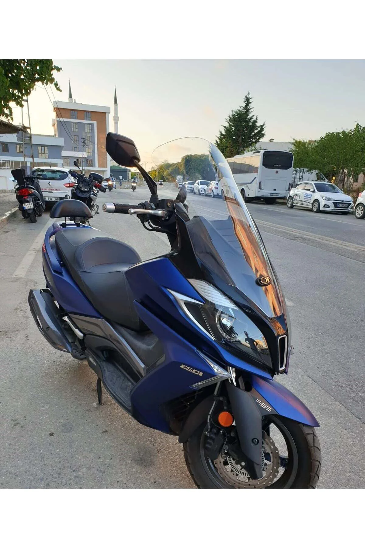 Kymco Downtown 250i Ön Cam 2016-2026-2026 Model 78cm Şeffaf Renkl