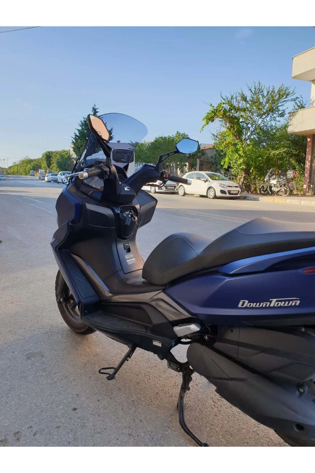 Kymco Downtown 250i Ön Cam 2016-2026-2026 Model 78cm Füme Renkli 4mm UZUN